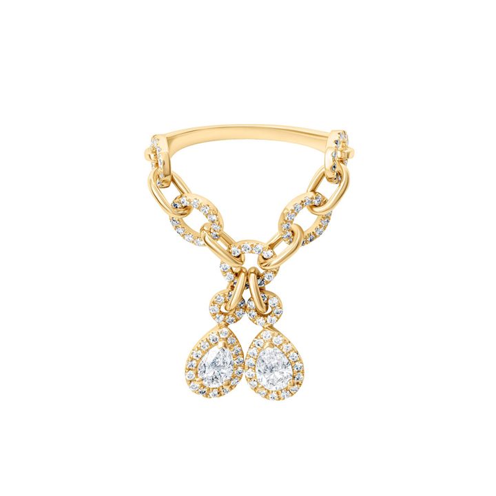 Fine jewellery on white background, e-commerce photography in Dubai