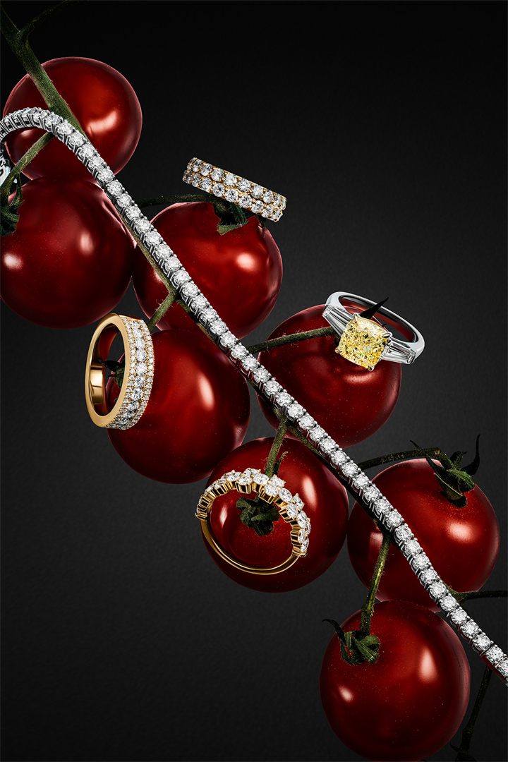 Fine jewellery photography by Moataz Hachem, Dubai