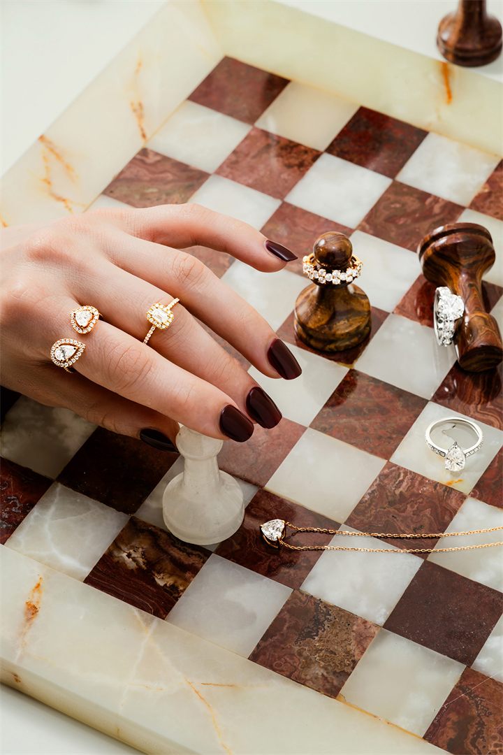Fine jewellery photography by Moataz Hachem, Dubai
